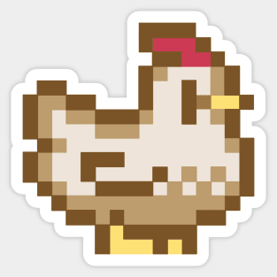 Pixel Chicken 1 Sticker